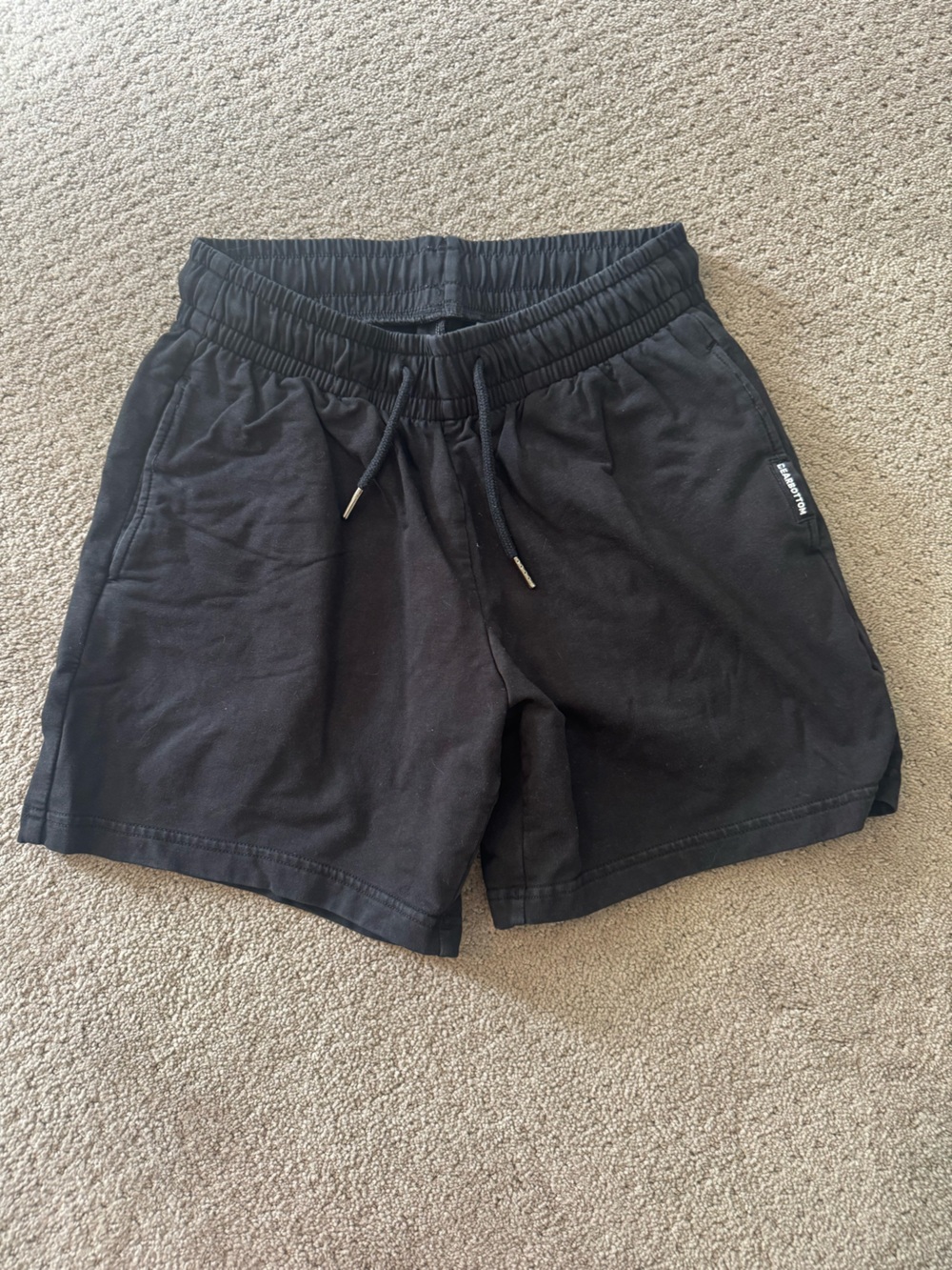 Men's Black Athletic Drawstring Shorts - Performance Comfort